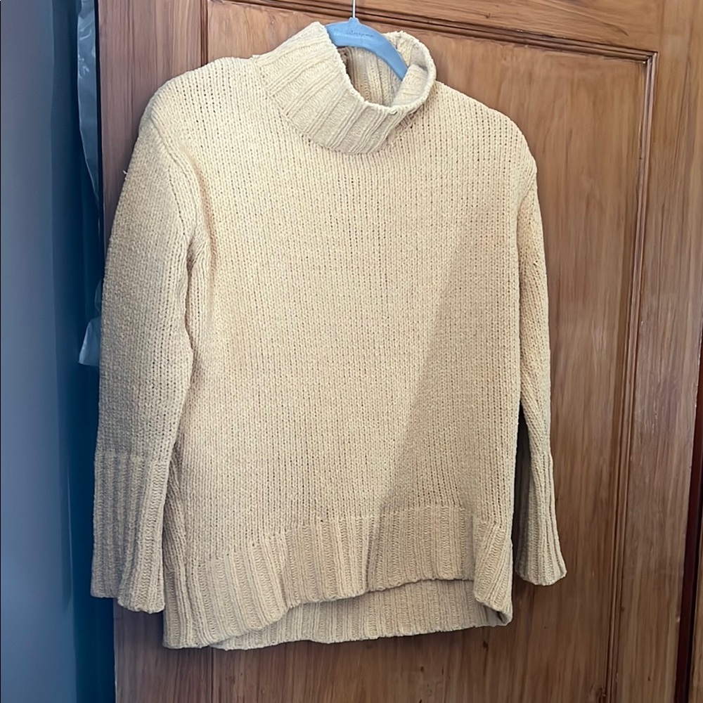 Cozy Yellow Turtleneck Sweater